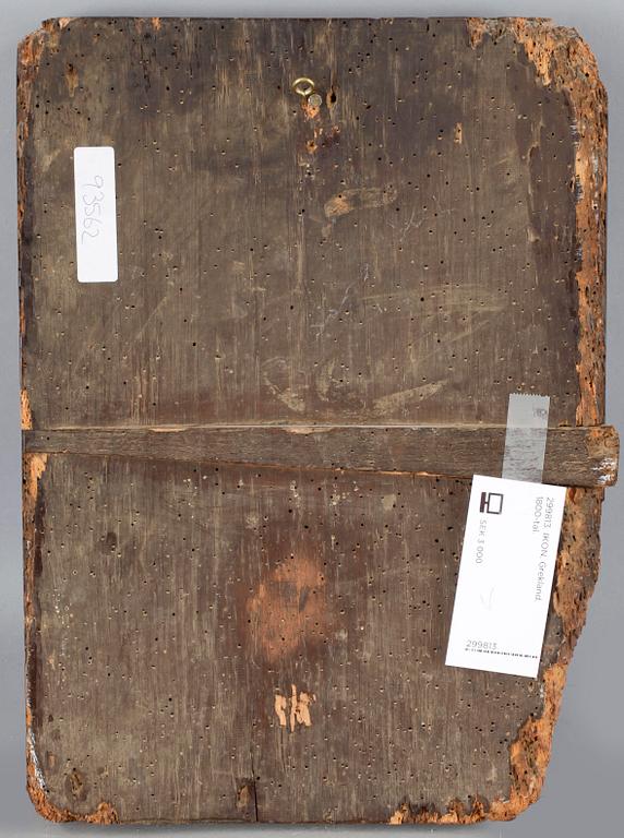 IKON, träpannå, Grekland, 1800-tal.