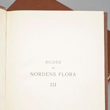 BÖCKER, 3 volymer C.A.M Lindman. "Bilder ur Nordens Flora". C. A. M. Lindman, Wahlström & Widstrand, 1922-26, Stockholm.