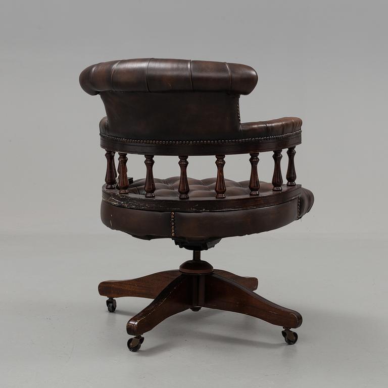 a english style desk chair from the second half of the 20th century.