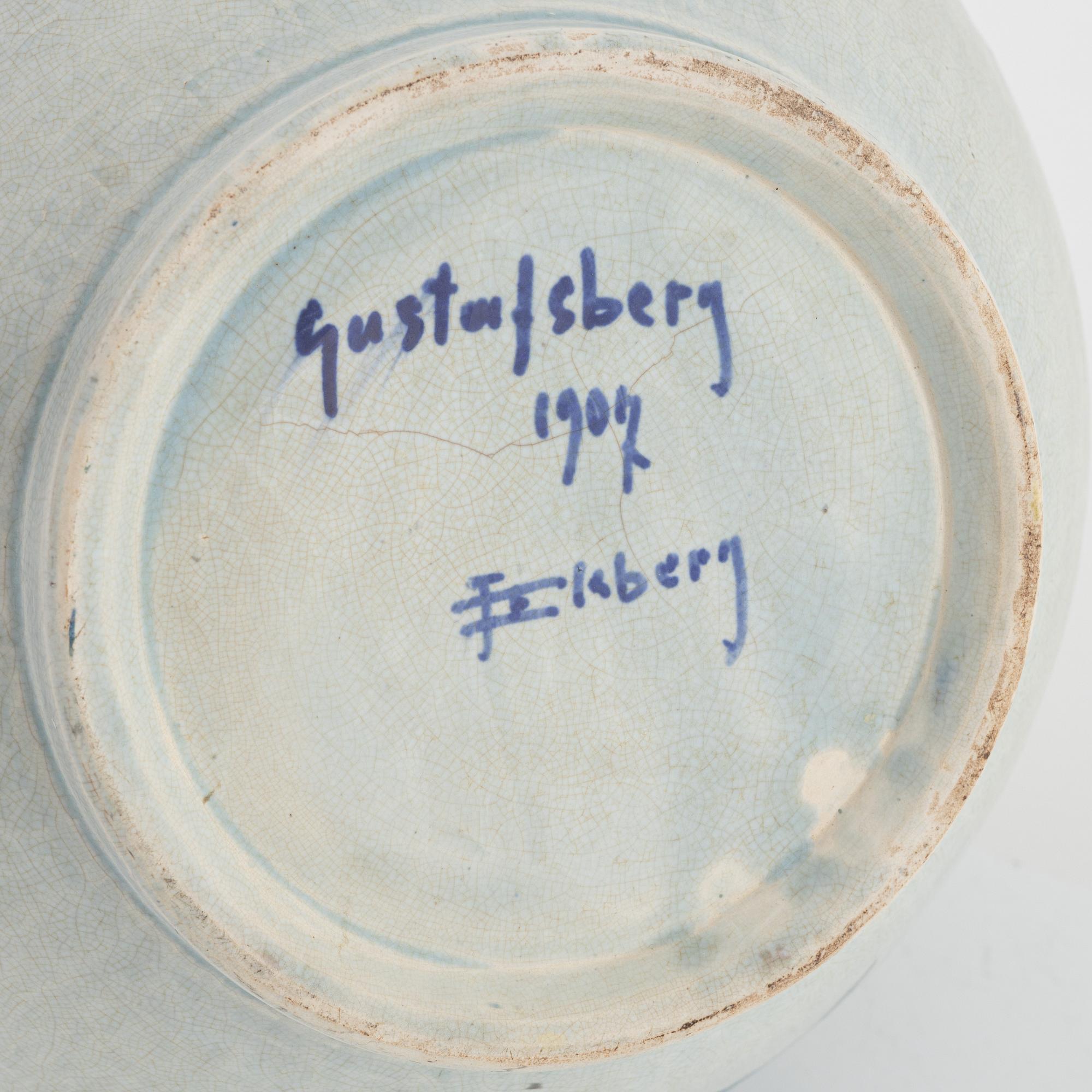 Josef Ekberg, ytterfoder, "Sgrafitto", Gustafsberg, 1907.