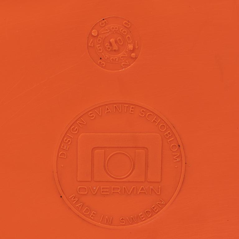 Svante Schöblom, stolar, 6 st, "Clipper", Overman, 1970-tal.