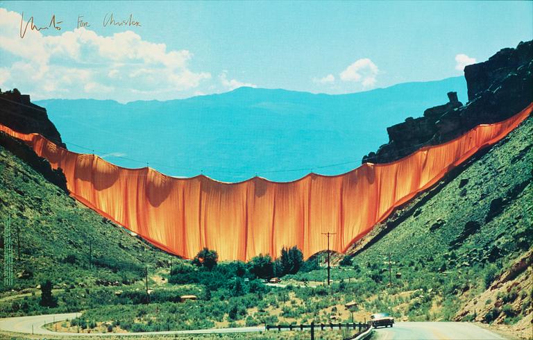 Christo & Jeanne-Claude Efter, Vally Curtain.
