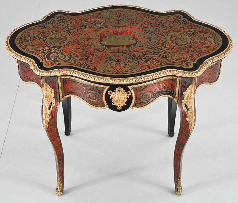 SALONGSBORD, barockstil, boullestil, 1800-talets slut.