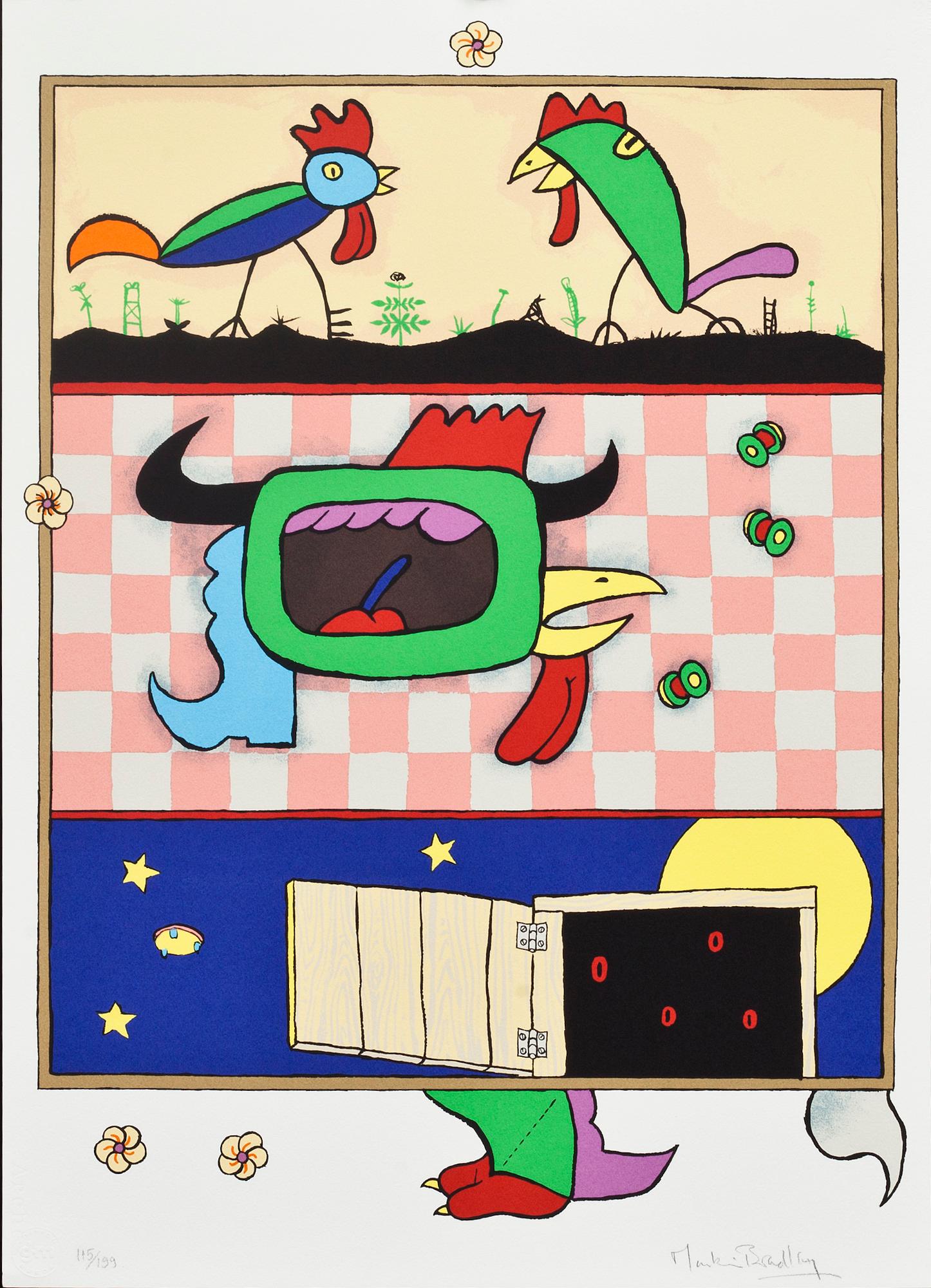 MARTIN BRADLEY, färgserigrafi, signerad och numrerad 115/199.