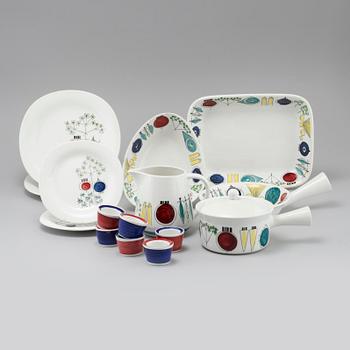 MARIANNE WESTMAN, 15 servisdelar, "Picknick",  Rörstrand, i produktion 1956-1969.