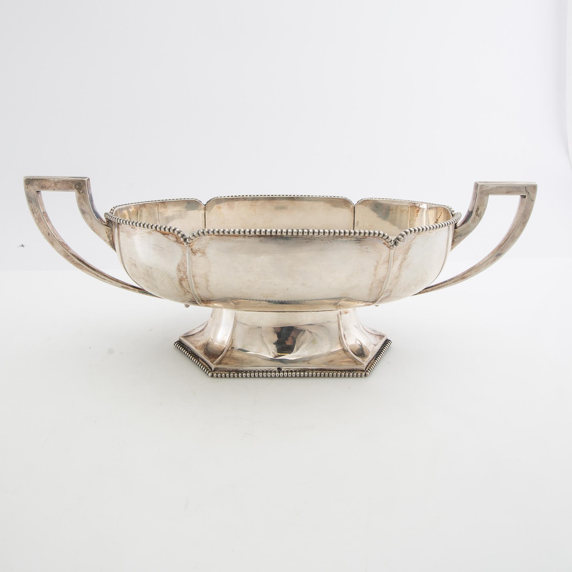 Jardinière silver Swedish import marks first half of the 20th century.