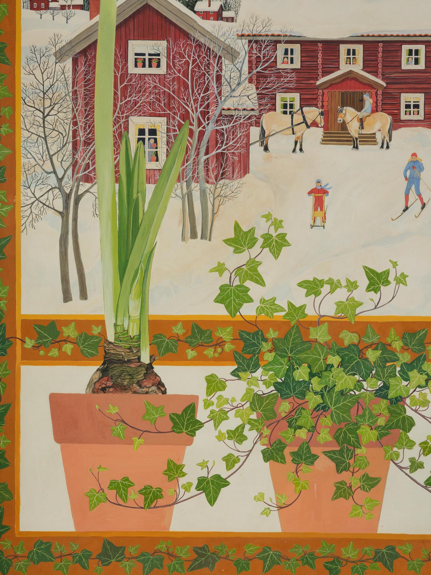 Stina Sunesson, "Jag målar vintern" (I paint the winter).