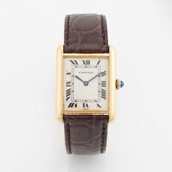 Cartier, Tank, "Paris", armbandsur, 23,5 x 23 (30,5) mm.