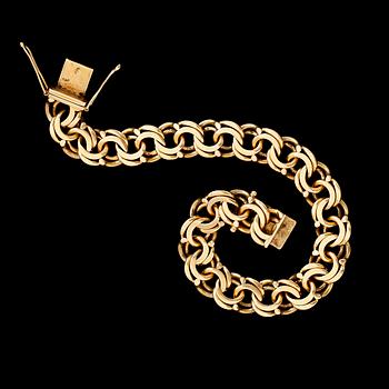 ARMBAND, 18K guld, svenska stämplar LAH Stockholm 1962. Vikt ca 40 g.