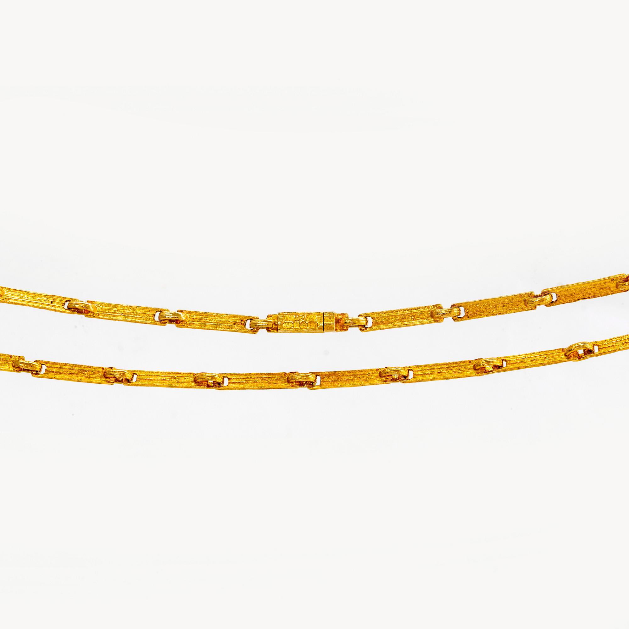 Björn Weckström, a 18K gold necklace, Lapponia.