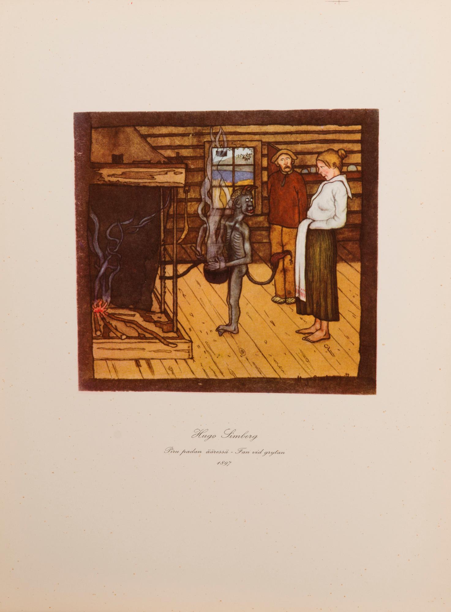 HUGO SIMBERG, after, a folder with 20 off-set printings, WSOY Porvoo 1952.