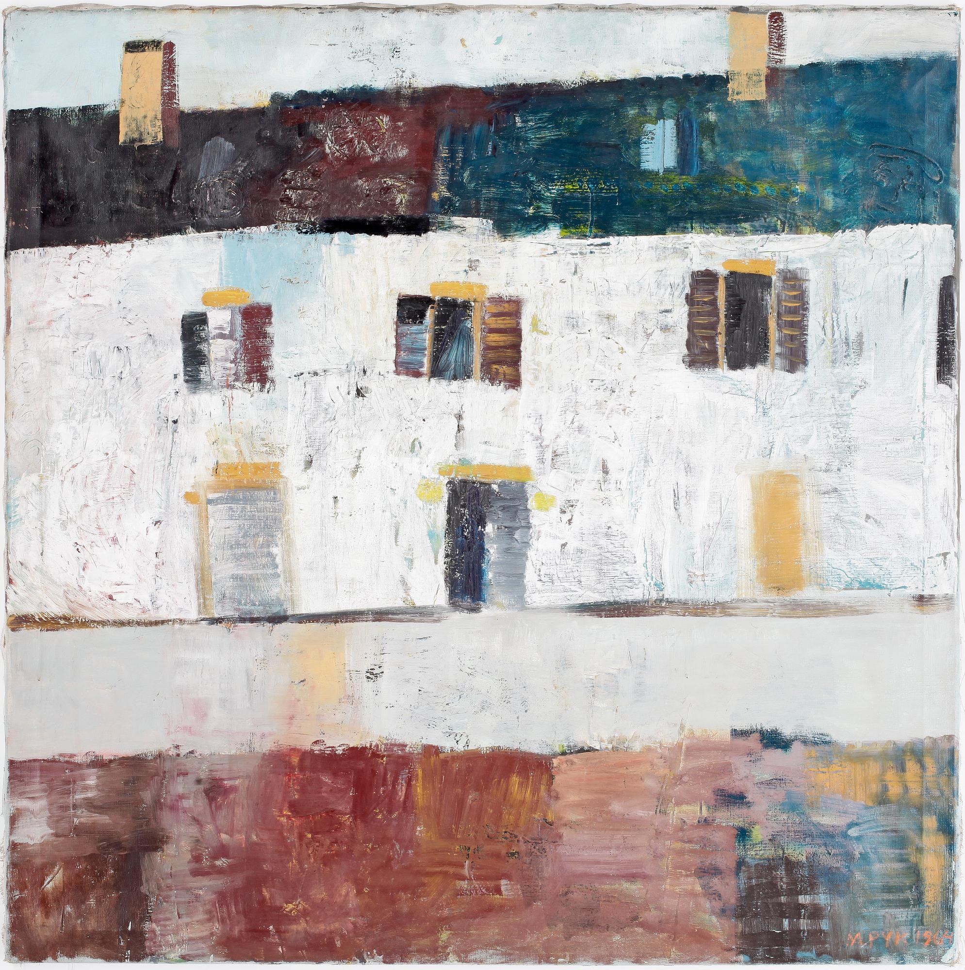 MADELEINE PYK, olja på duk. Signerad M. Pyk och daterad 1964.