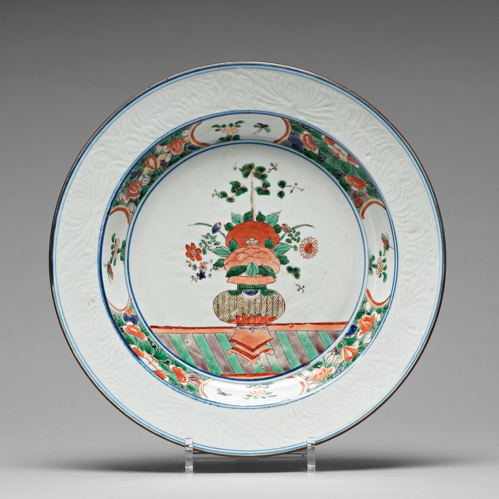 FAT, porslin. Qingdynastin, Kangxi (1662-1722).