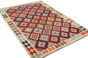 A carpet, kilim, c. 293 x 210 cm.