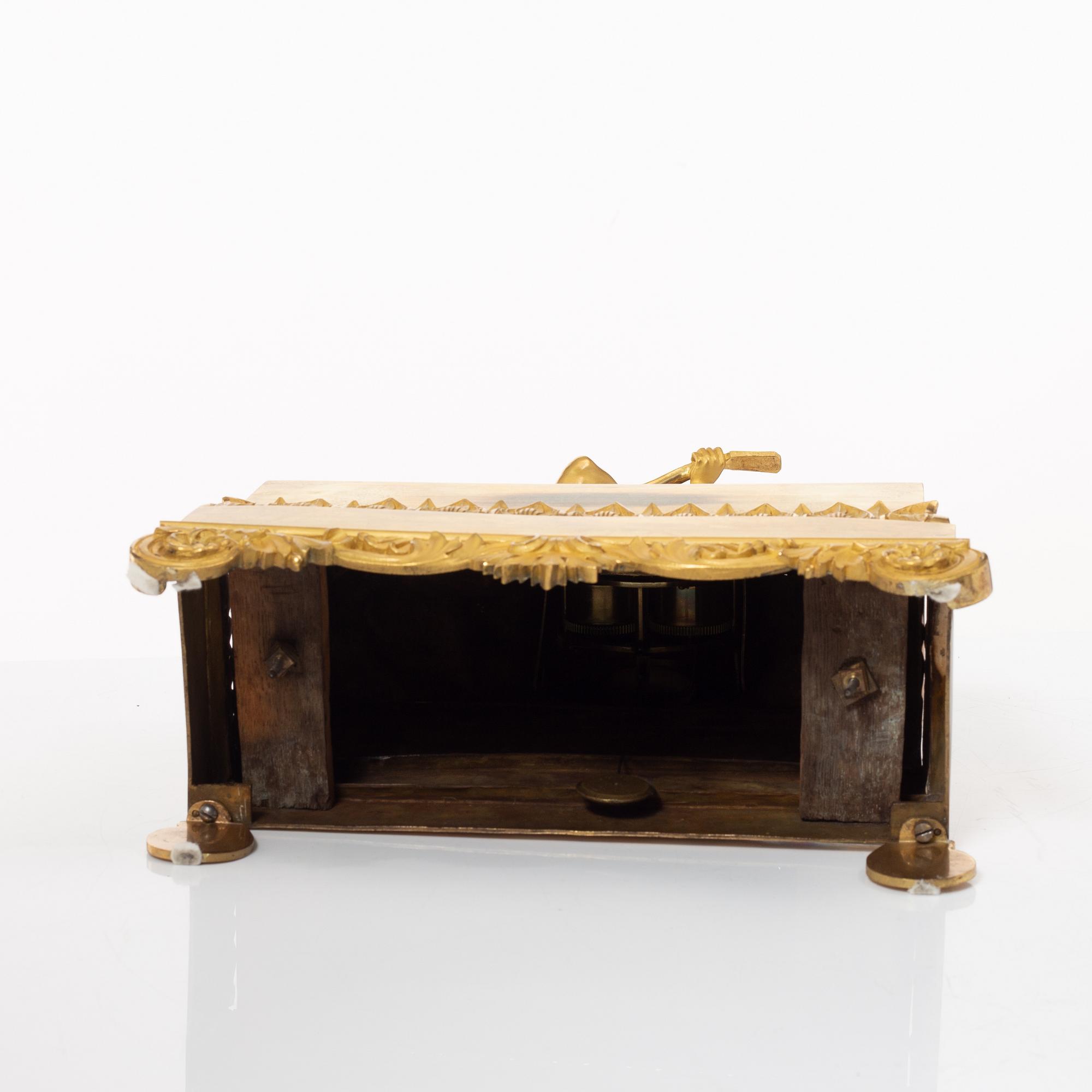 A late Empire mantle clock, France, mid-19th Century.