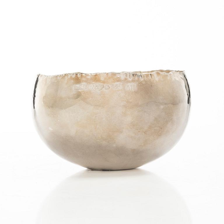 Leif Söderlund Silversmide, skål, sterling silver, Borlänge 1999.