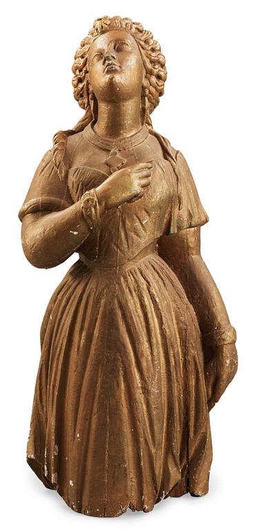 A 19th century figure-head.