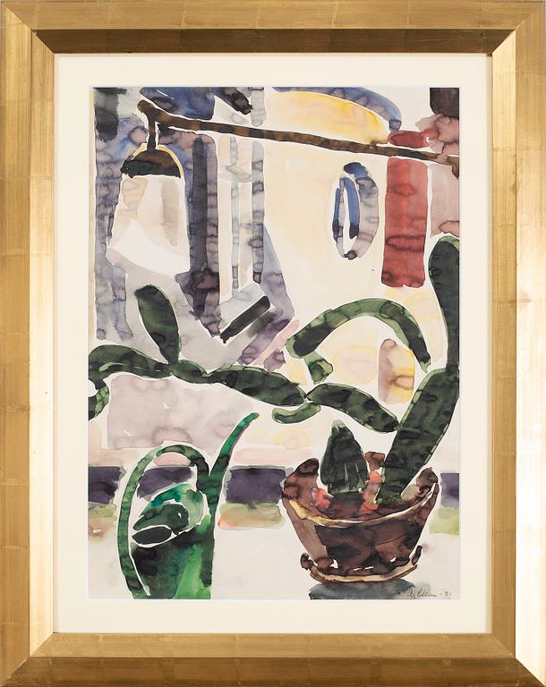 AGNES CLEVE, water-color, signed and dated -31.