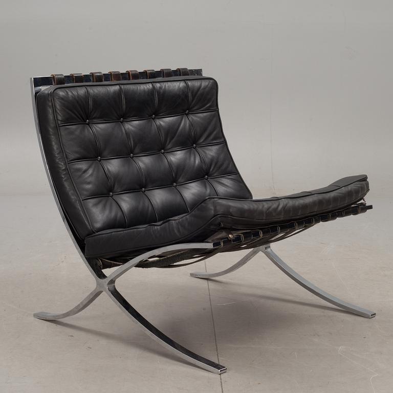 FÅTÖLJ, Mies van der Rohe, "Barcelona", Knoll International. 1960-tal.