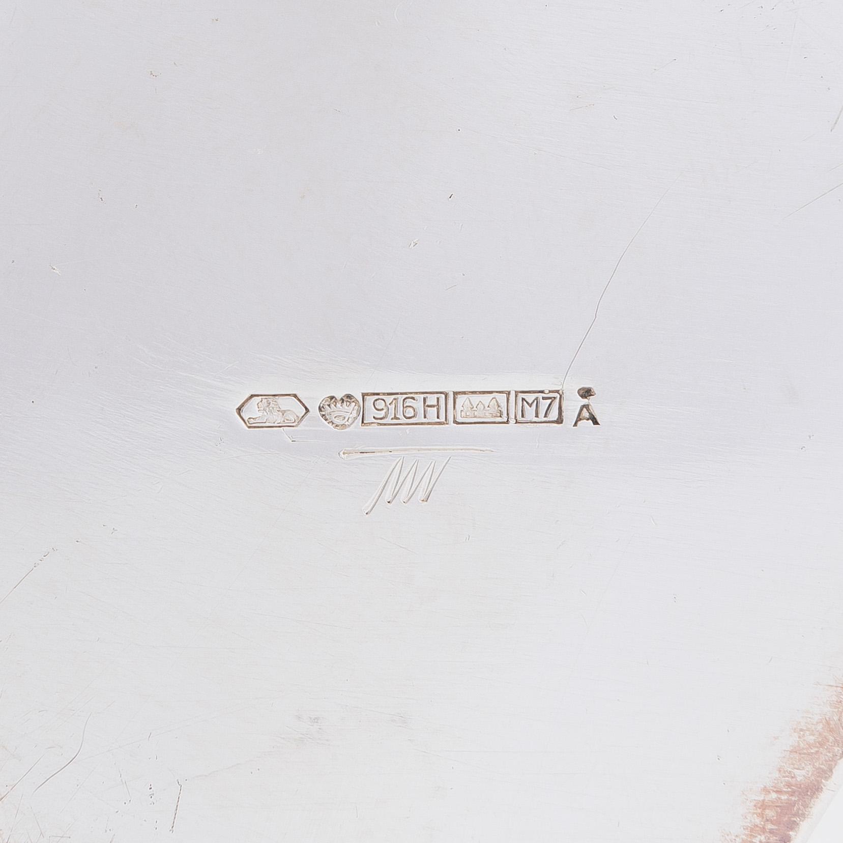 Tapio Wirkkala, vas, silver, "TW6-4", Kultakeskus, Tavastehus 1965.