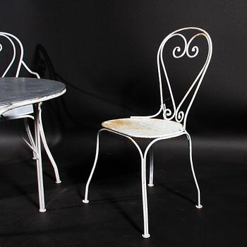 TRÄDGÅRDSMÖBEL, 3 delar. Järn.