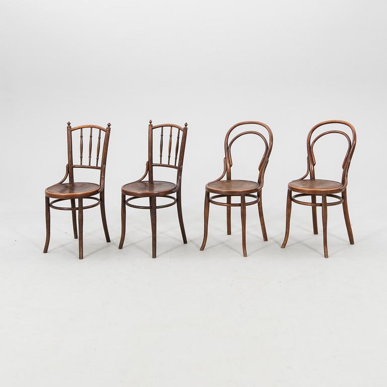 Chairs 4 pcs Thonet and Mundus, first half of the 20th century.