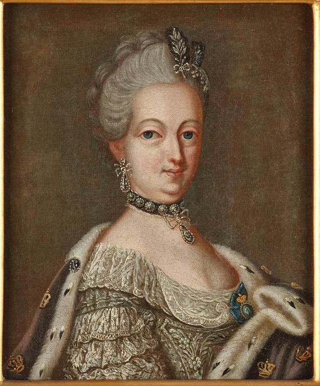 Ulrica Fredrica Pasch, tillskrivna, "Gustav III" (1746-1792) & "Sofia Magdalena" (1746-1813).