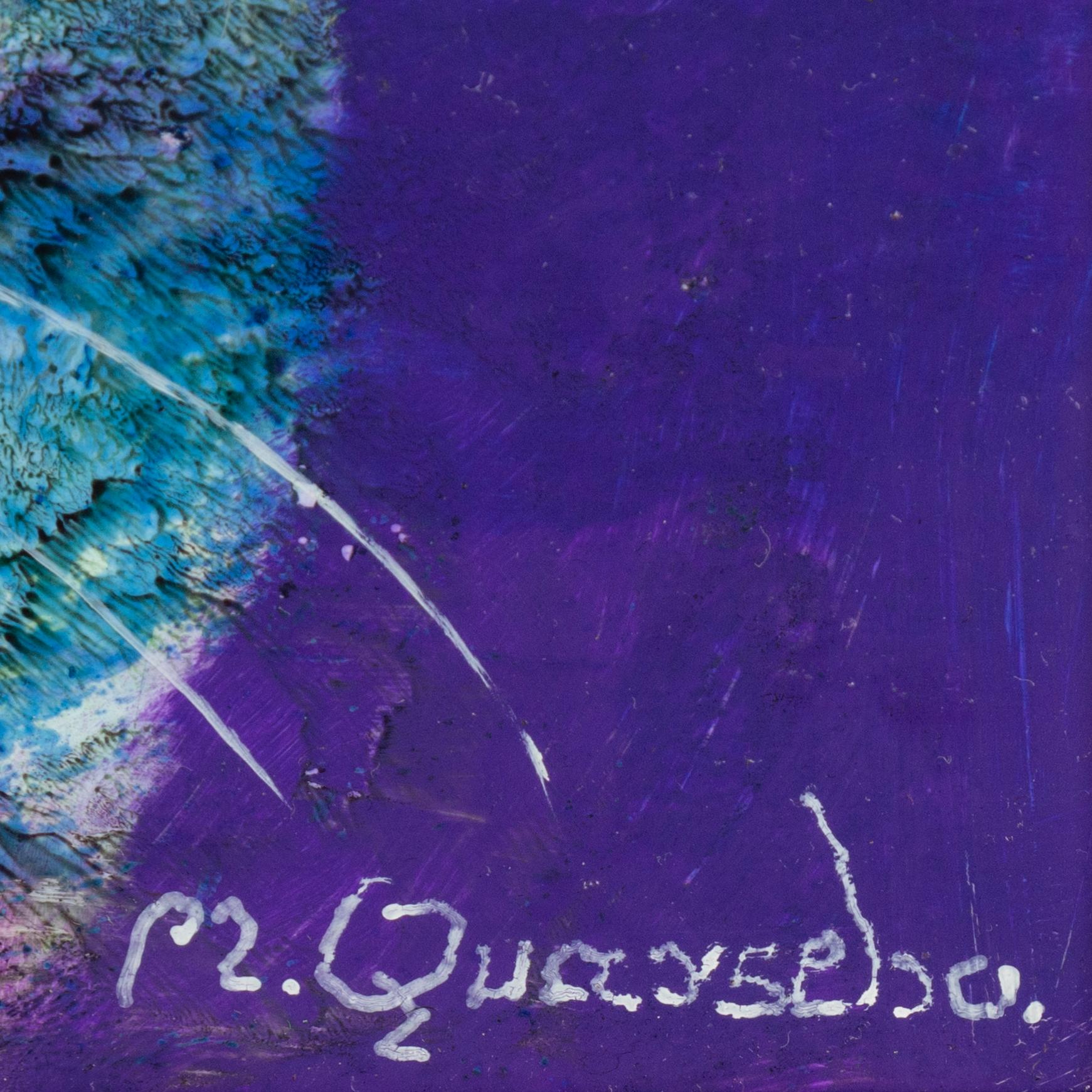Michael Qvarsebo, mixed media on paper-panel, signed.