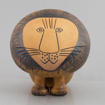 Lisa Larson, a stoneware "Lejon Maxi" sculpture, Gustavsberg, Sweden.