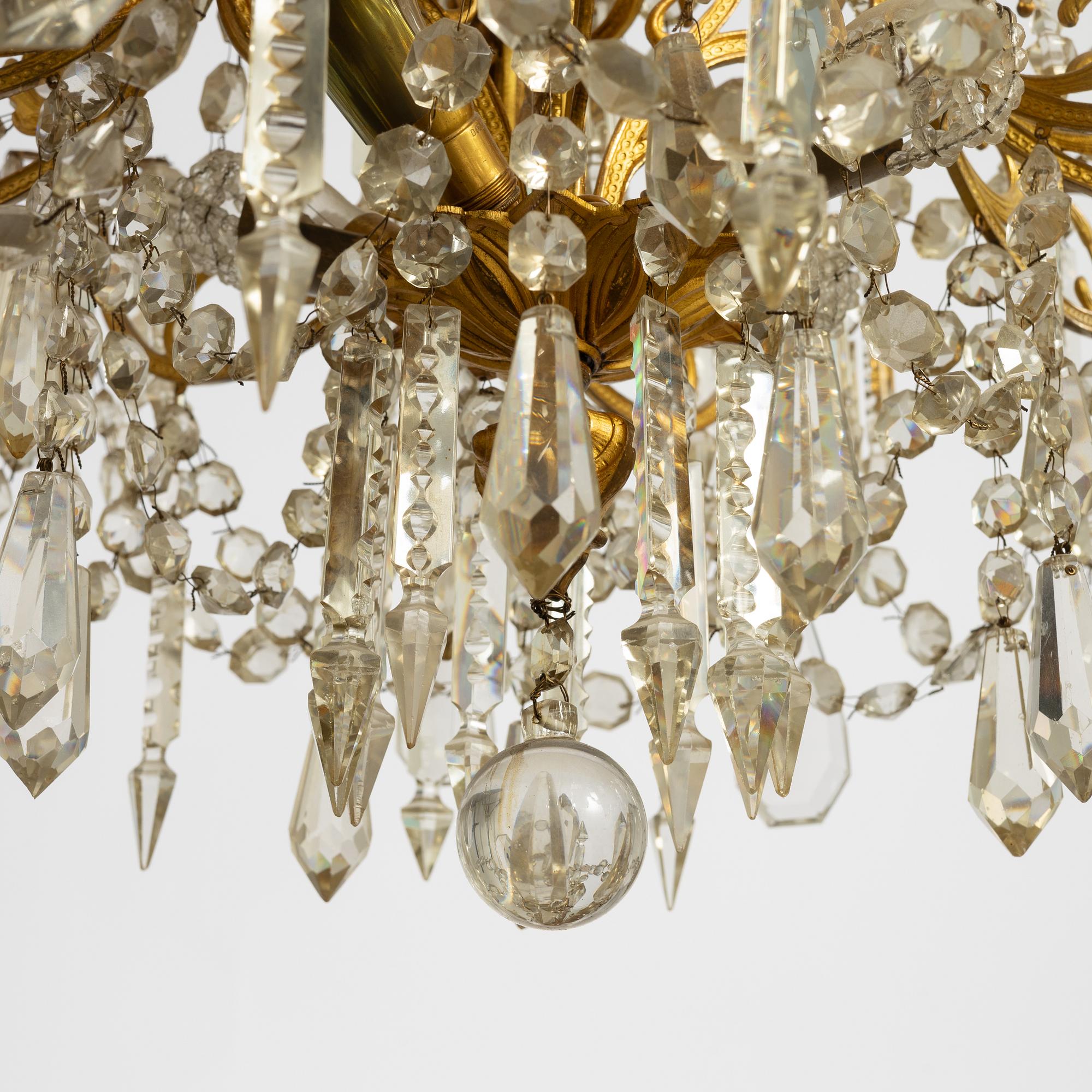 A late 19th century chandelier.