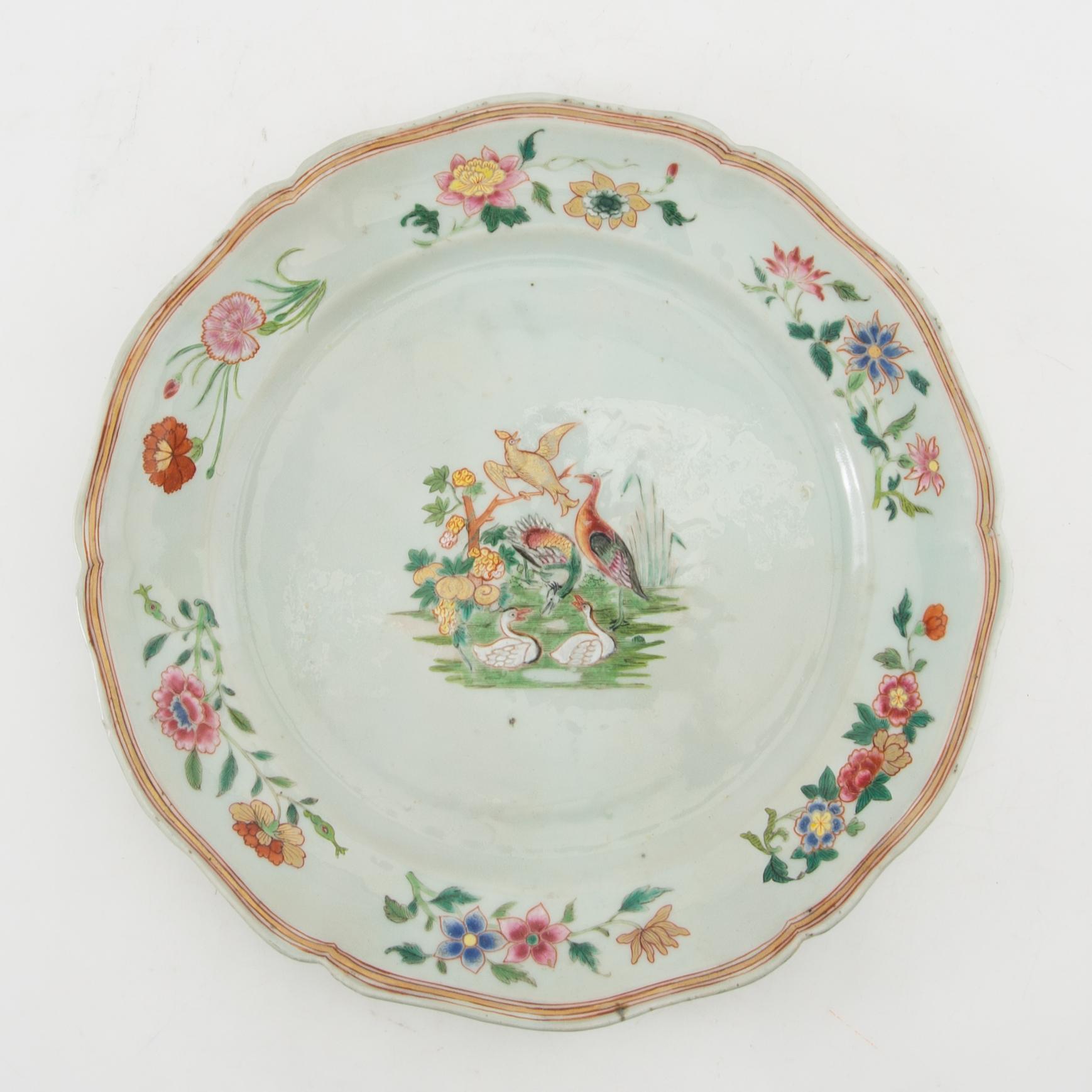 Service pieces 5 pcs China 18th century porcelain.