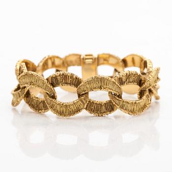 Bracelet, 14K gold, import marks Tillander 1968.