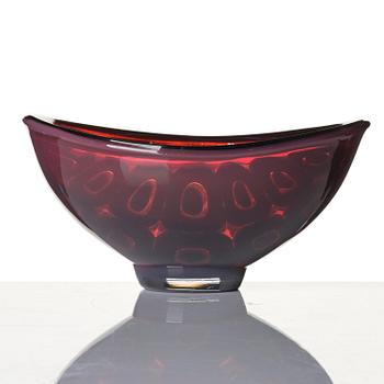 Sven Palmqvist, a "double" ravenna glass bowl, Orrefors 1953, no 530.