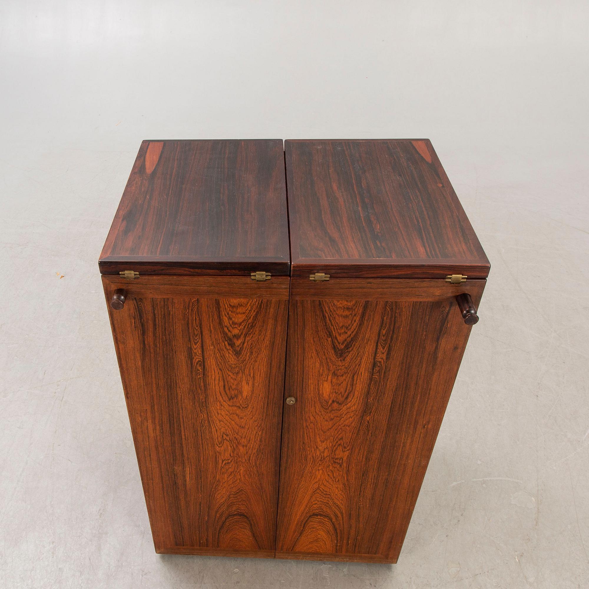 A jacaranda Captains bar from Dyrlund Denmark 1960s.