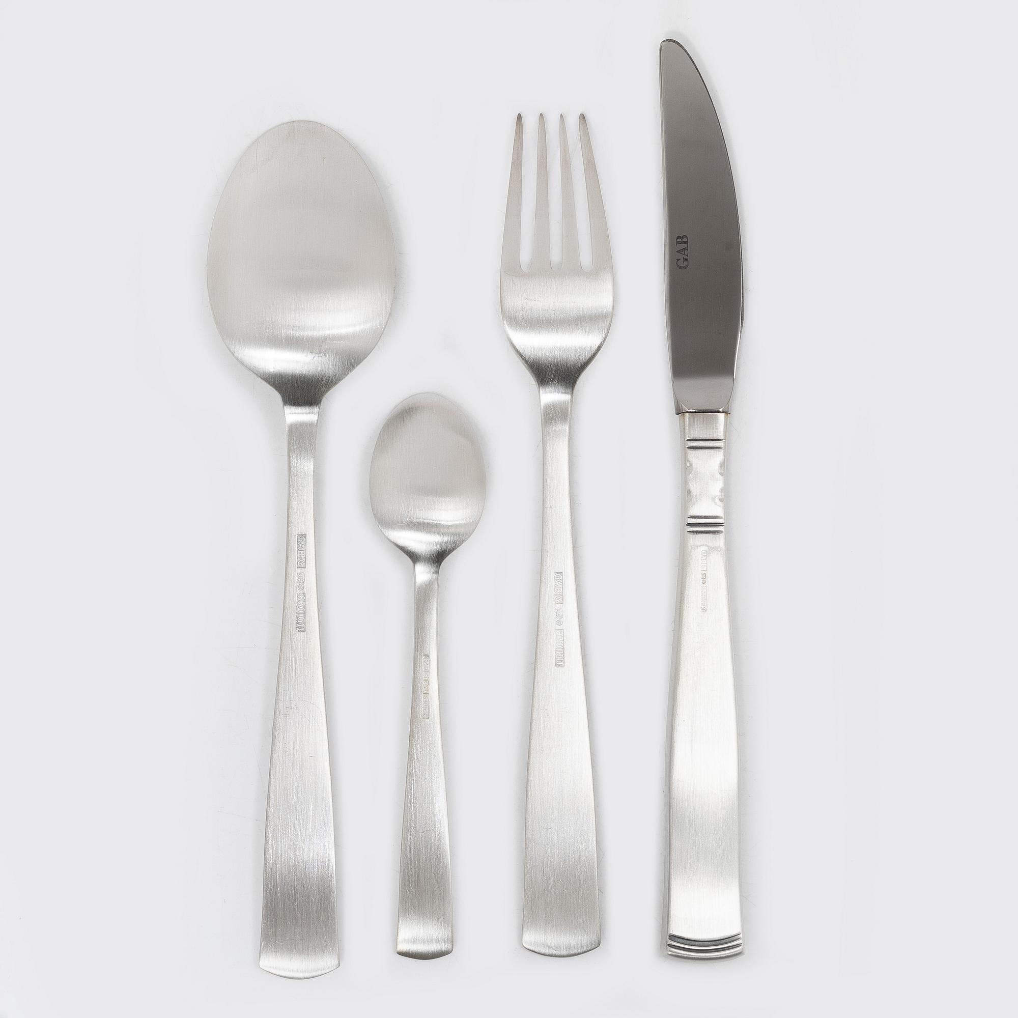 A 37-piece silver cutlery service, model Rosenholm, GAB, Eskilstuna, 2004-06.