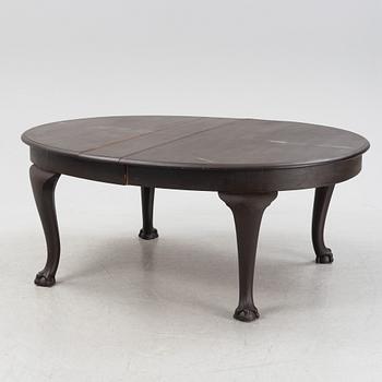 A painted  late Baroque style dining table, early 20th Century.