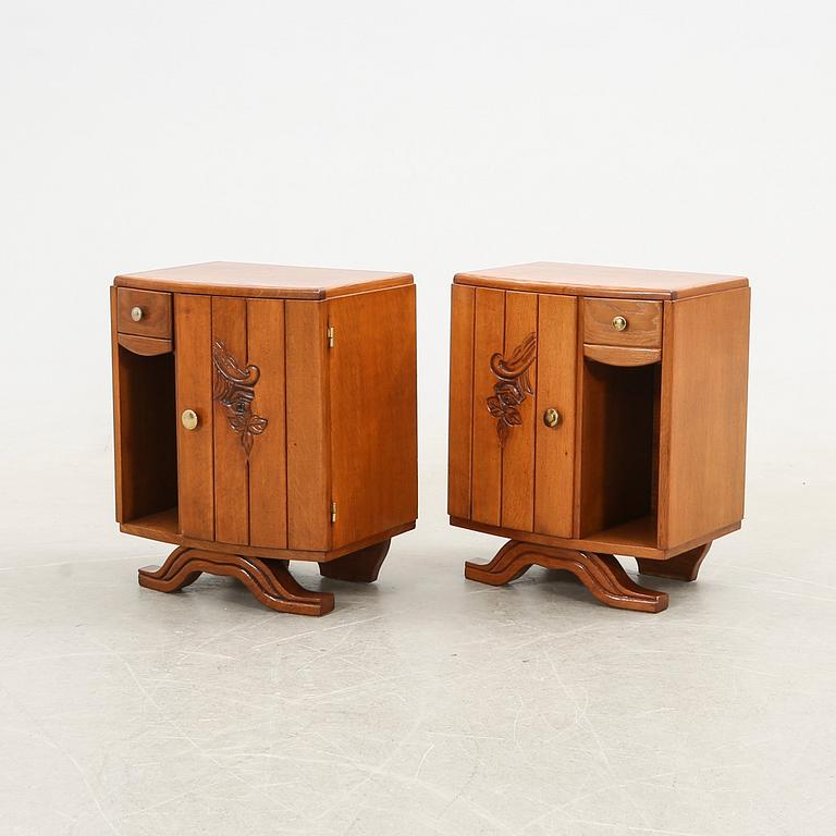 Nightstands, a pair, 20th century.