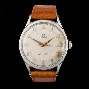 ARMBANDSUR, herr, stål, Omega Seamaster, 1950-60-tal.