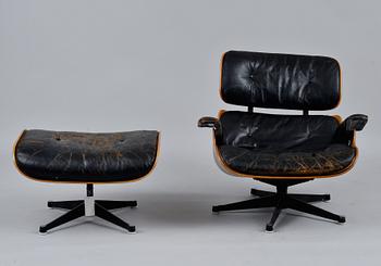 Charles & Ray Eames, LOUNGE CHAIR WITH OTTOMAN.