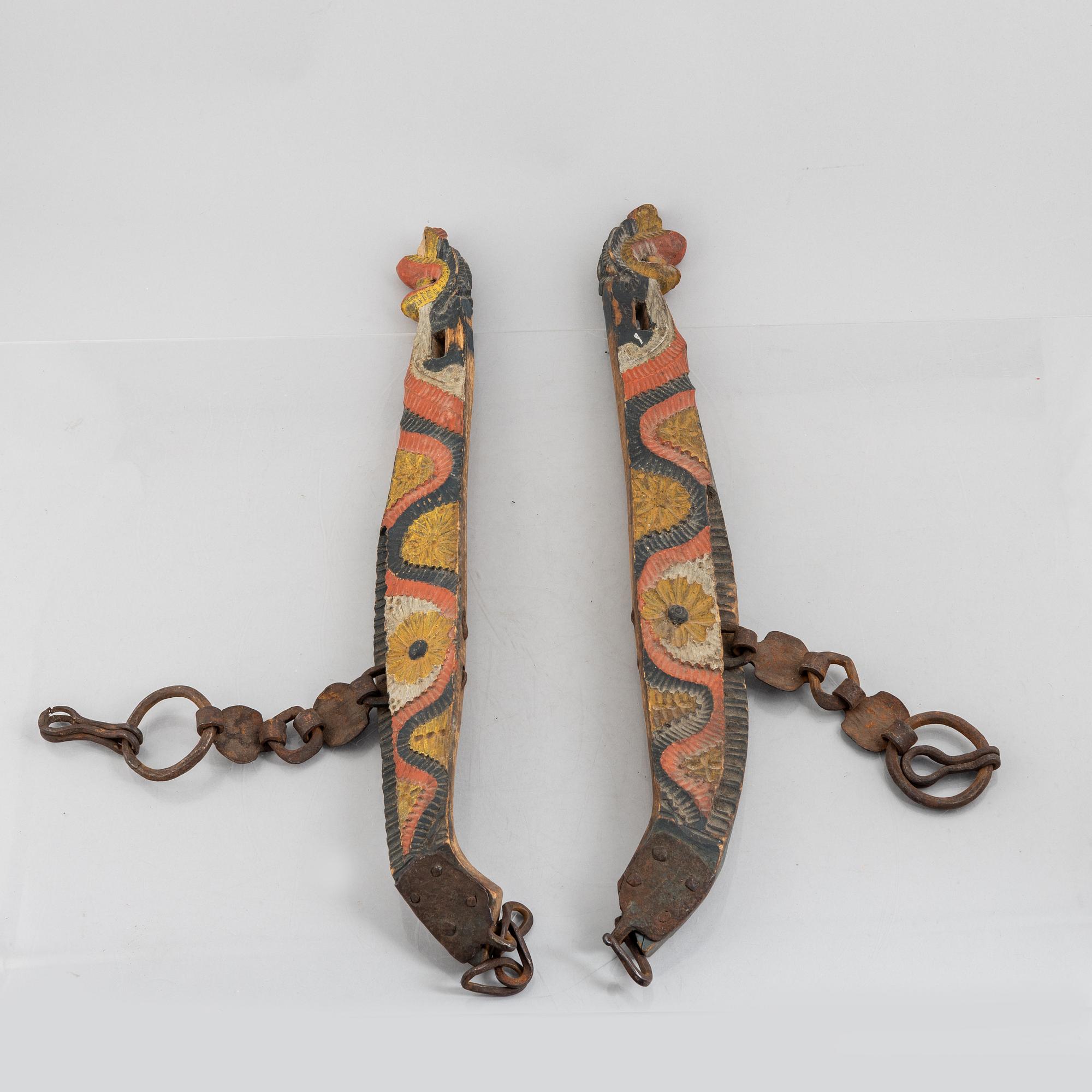 A Swedish provincial horse's harness, 19th century.
