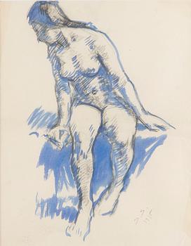 Santeri Salokivi, Sittande Nakenmodell.