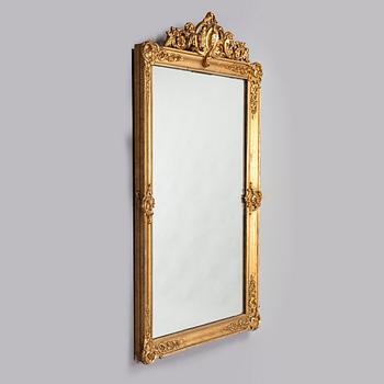 A late 19th century neo-rococo mirror.