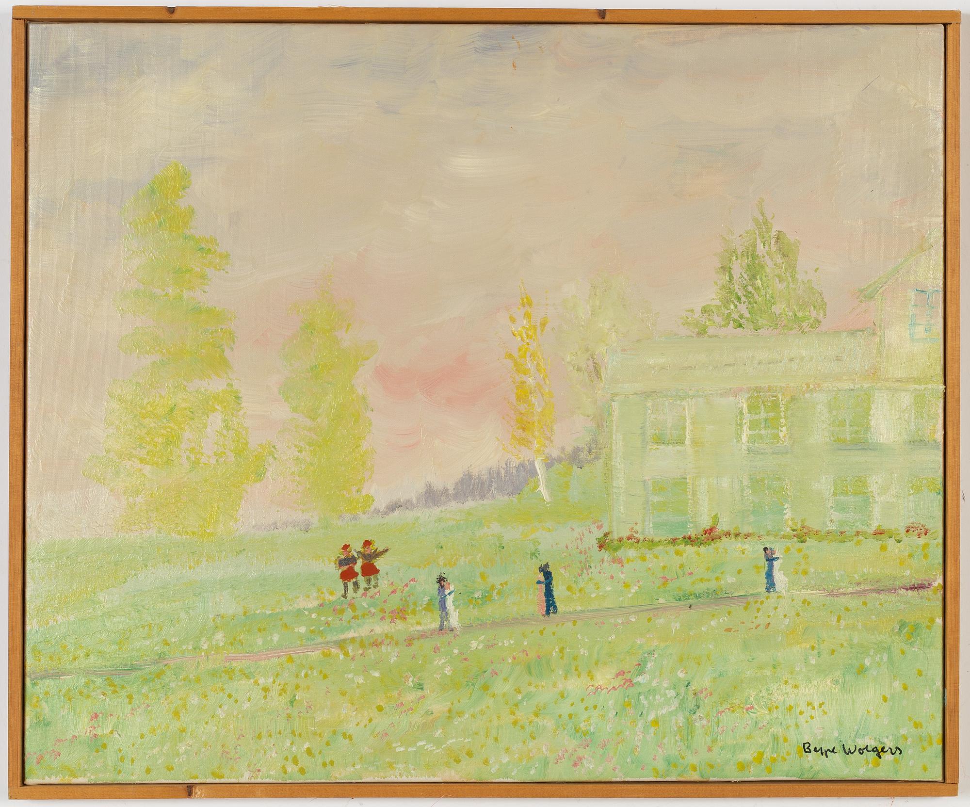 Beppe Wolgers, oil on canvas, signed.