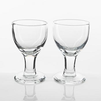 Signe Persson-Melin, a set of 14 'Ruben' beer glasses, Boda.