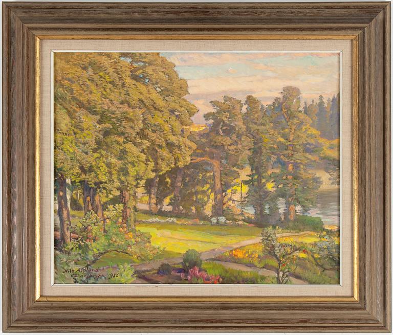 NILS ASPLUND, oil on canvas, signed and dated  1956.