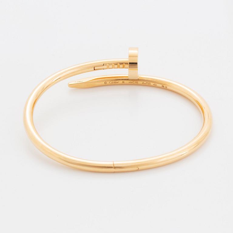 A Cartier "Juste en Clou" bracelet in 18K gold.