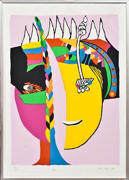 JÖRGEN NASH, 3 st, färglitografier. Signerade och daterade -81 och numrerade. 86/250.