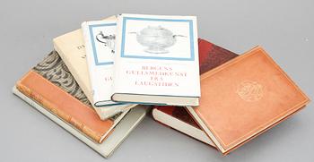 BÖCKER, 7 stycken, danskt och norskt silversmide.