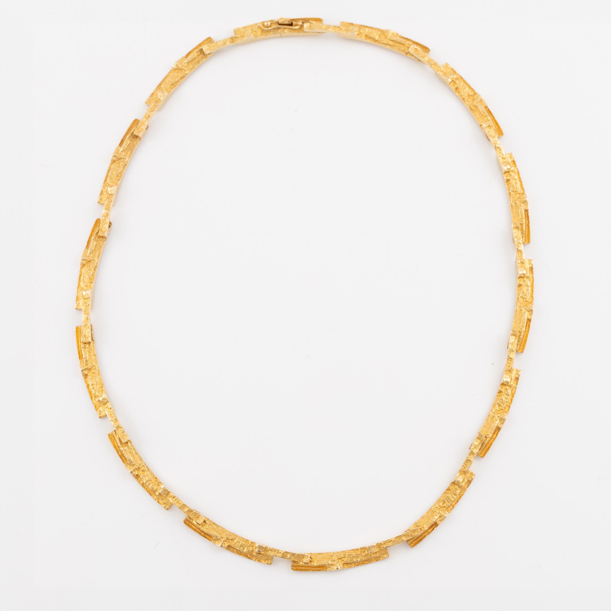 Lapponia, design Björn Weckström, collier, "Tundra", 18K guld.