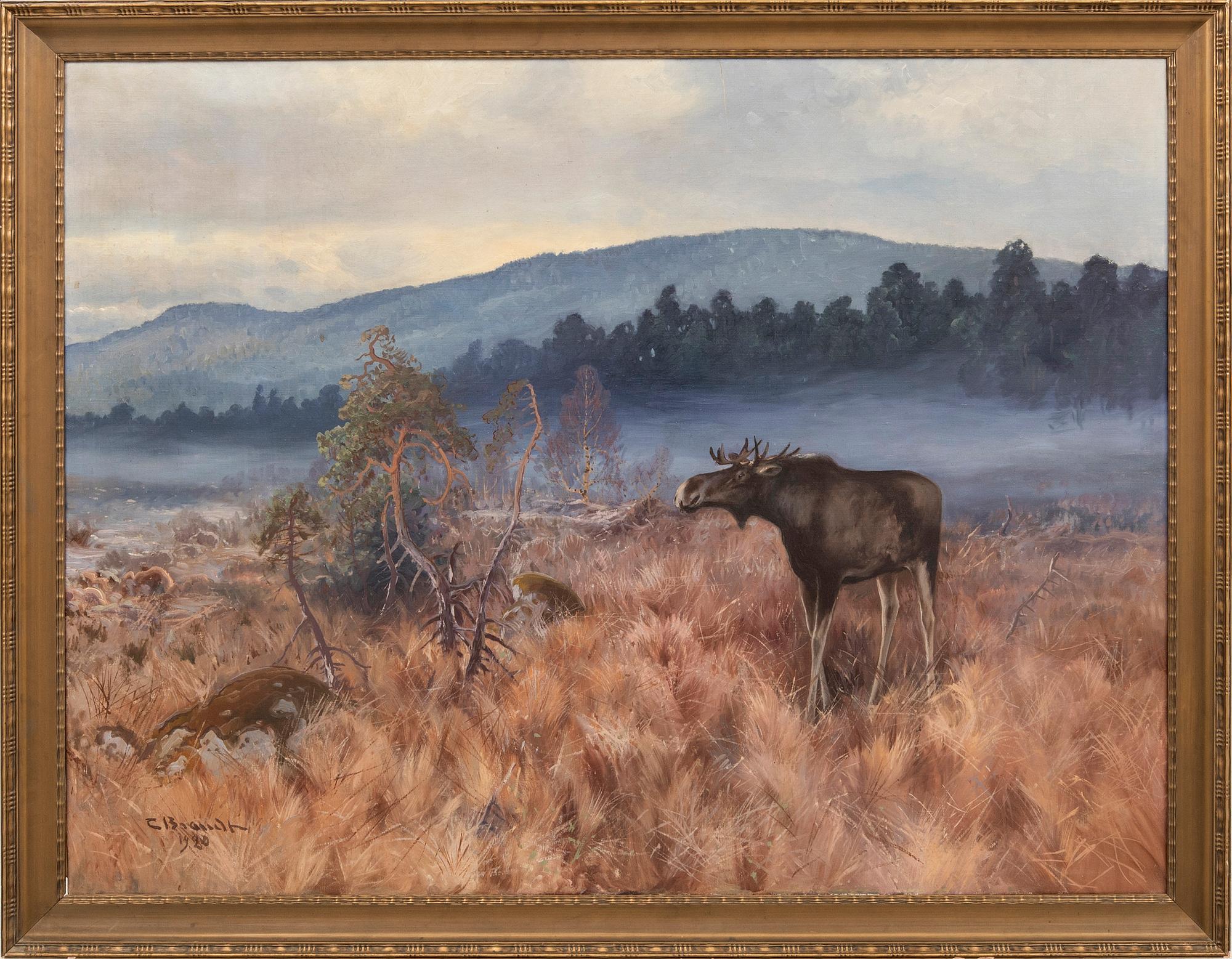 Carl Brandt, oil on canvas signed and dated 1920.
